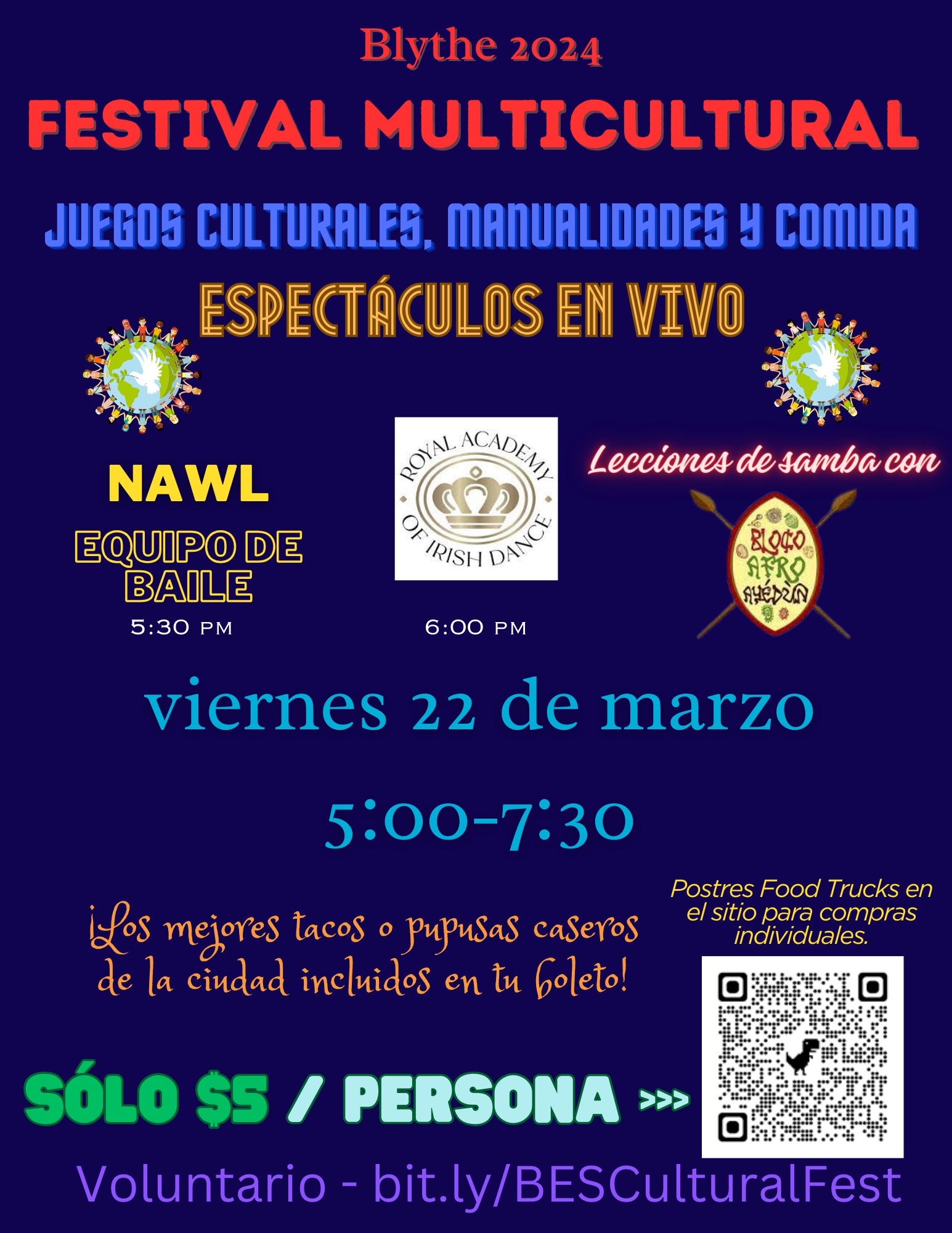  Festival Multicultural 22de marzo, 5:00 - 7:30